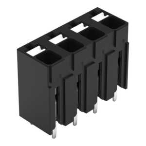 2086-3104 Wago PCB terminal block THR button 15 mm² Pin pitch 5 mm 4-pole Pushin CAGE CLAMP 150 mm² black