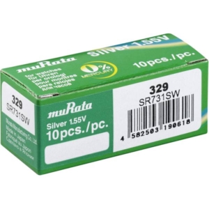248381 Murata Murata SR731SWPBWW 329 Silver oxide button battery 39 mAh 1.55 V 10 pcs.