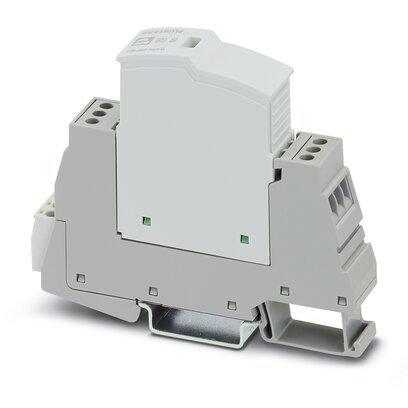 2907917 Phoenix Contact - PLT-SEC-T3-60-FM-UT Type 3 surge protection, consisting of protective plug and base element, with integrated status indicator and remote signaling for single-phase power supply networks. Nominal voltage: 60 V AC/DC