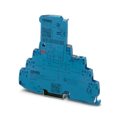 2906825 Phoenix Contact - TTC-6P-2X1-M-EX-24DC-UT-I Surge protection, consisting of protective plug and base element, with integrated status indicator and disconnect knife for a 2-wire Ex i signal circuit with common reference potential, e.g., Digital IN/OUT.
