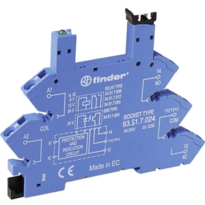 93.51.7.024.0 Finder Finder 93.51.7.024.0 Relay socket (W x L x H) 76 x 6.2 x 93.6 mm 10 pcs.