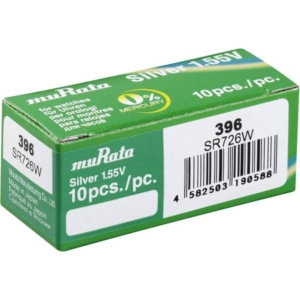 248403 Murata Murata SR726WPBWW Button cell battery 396 Silver oxide 35 mAh 1.55 V 10 pcs.