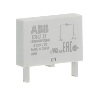 1SVR405661R0000 ABB - CR-U 21 CR-U 21 Pluggable module polarity protection, 6-220VDC,A1+, A2-