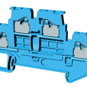 XW5T-P1.5-1.1-2BL Omron Omron fuse-free DIN rail terminal, Blue, Double level, 15 (UL) A, 17.5 (IEC) A