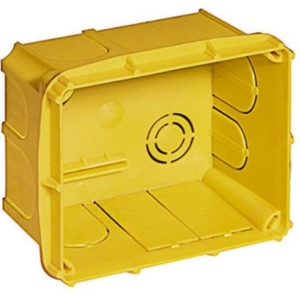 16203 BTicino 113x91x69 mm flush-mounted junction box, complete with shockproof resin cover and screws