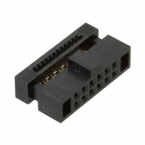 20021444-00012T4LF Amphenol Wire to Board connector, IDC Receptacle, Double Row, 12 Positions, 1.27 mm (.050in) * 1.27 mm (.050in) Pitch.