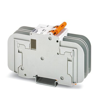 2907515 Phoenix Contact - TMC 82B 16A Thermomagnetic device circuit breaker, number of positions: 2, connection method: Screw, cross section: 1 mm2- 35 mm2, AWG: 18 - 2, mounting type: DIN rail, Color: gray