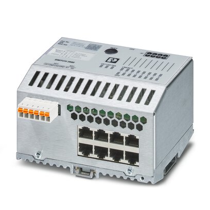 1043412 Phoenix Contact - FL SWITCH 2408 Managed Switch 2000, 8 RJ45 ports 10/100 Mbps, PROFINET Conformance-Class B, Extended temperature range