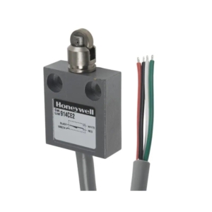 914CE2-9 Honeywell Limit Switch, Compact Precision, Series: 914CE, 240 VAC, 5 A, 200/20 Hz Frequency, 1/10 hp Power, 1NO-1NC/SPDT Contact Configuration, 1 Pole, Snap Action, Roller Top Plunger Actuator, Pre-Wired Cable Connection, NEMA 1/2/3/3R/4/6/6P/13/IP66/IP67/IP68 Enclosure
