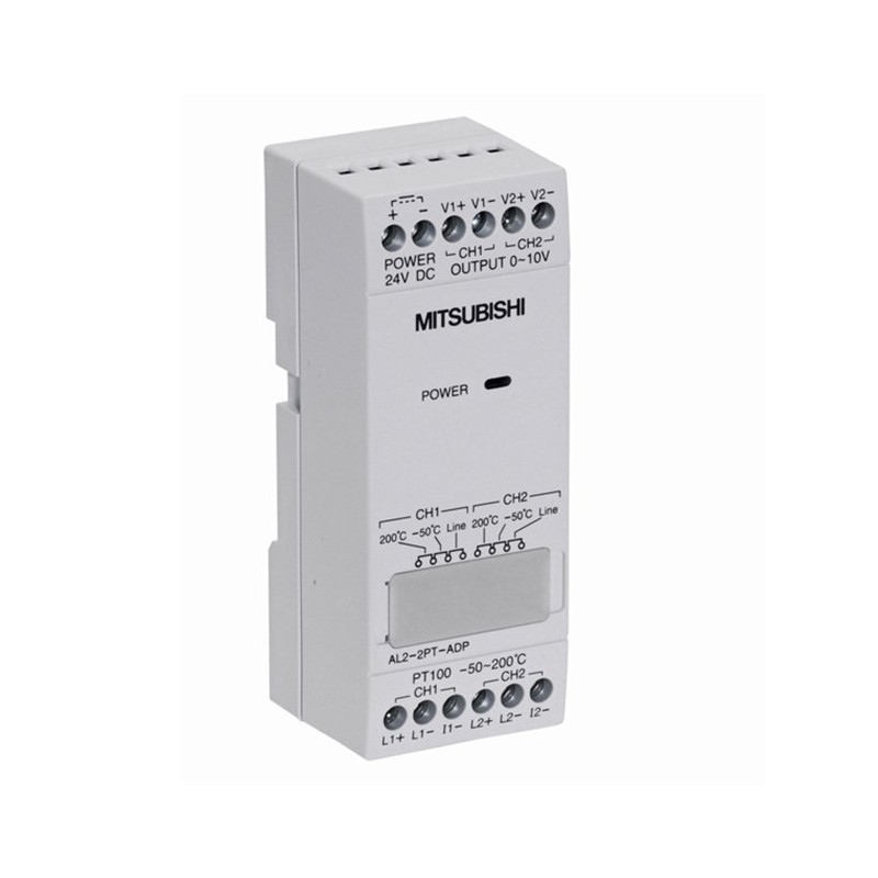 AL2-2PT-ADP Mitsubishi Electric Logic Module for use with Alpha 2 Series, 35.5 x 90 x 32.5 mm, Analogue, Relay, Transistor, 24 V dc