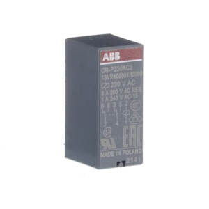 1SVR405601R3000 ABB - CR-P230AC2 CR-P230AC2 Pluggable interface relay 2c/o, A1-A2=230VAC, 250V/8A