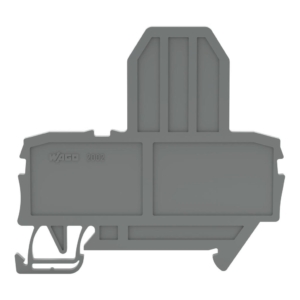 2002-991 Wago End plate for fusible terminal blocks 2 mm thick grey