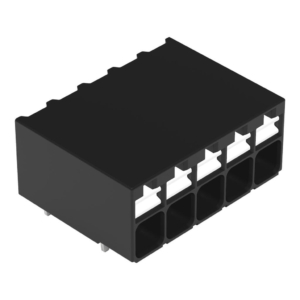 2086-1205 Wago PCB terminal block THR button 15 mm² Pin pitch 35 mm 5-pole Pushin CAGE CLAMP 150 mm² black