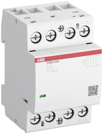 1SAE341111R1440 ABB - ESB40-40N-14 ESB40-40N-14 Installation Contactor (NO) 40 A - 4 NO - 0 NC - 12 V - Control Circuit 400 Hz