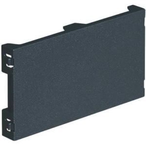 150681 BTicino anthracite gray hole cover for complete closure of a 4-module compartment of the double-sided modular projecting turrets