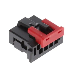10155504-A008LF Amphenol MicroSpaceXS Unsealed 1.27mm Crimp-to-Wire Connector Platform, Wire to Board Connector, Receptacle, Staggered, Top Latch, 8 Ways
