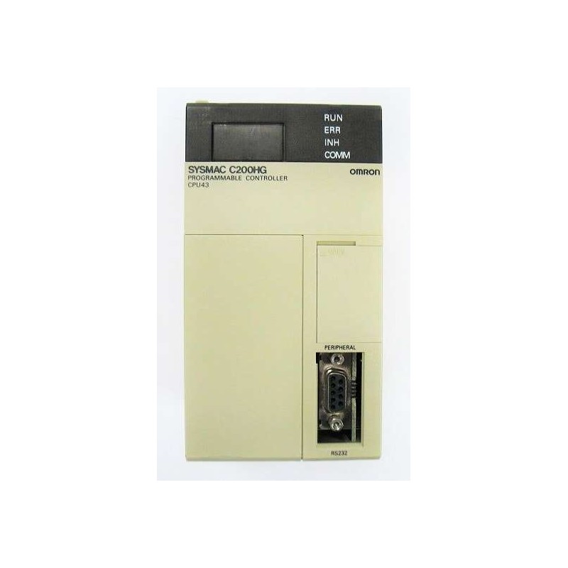C200HG-CPU43-E Omron SYSMAC HG PROCESSOR MODULE, 15.2 K WORDS, PROGRAM MEMORY RS-232C, EU VERSION, I/O MODULE, 16 K CPU W/RS232 880