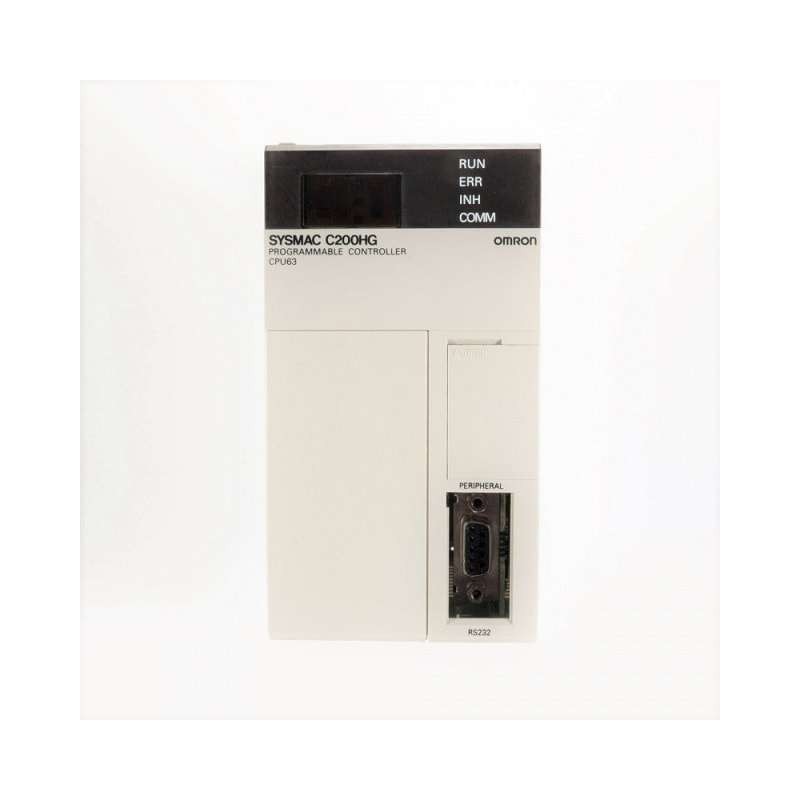 C200HG-CPU63-E Omron SYSMAC C200, PROGRAMMABLE CONTROLLER, CPU MODULE PROGRAMMABLE 16K W/RS232 1184 I/O,CONTROLLERS 16K CPU W/RS232 1184 I/O