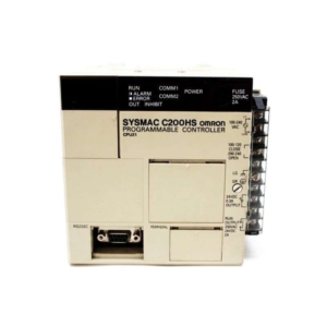 C200HS-CPU21-E Omron SYSMATIC CPU UNIT, CPU MODULE, W/RS232 AND AC POWER SUPPLY, CPU UNIT 100-120 VAC / 200-240 VAC, 50/60 HZ, 120 VA