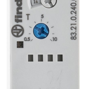 83.21.0.240.0000 Finder Timer Relay Finder, range 0.05-10 min, 0.05-10 h, 0.05-10 d, 0.05-10s, 1 pole, SPDT, DIN rail
