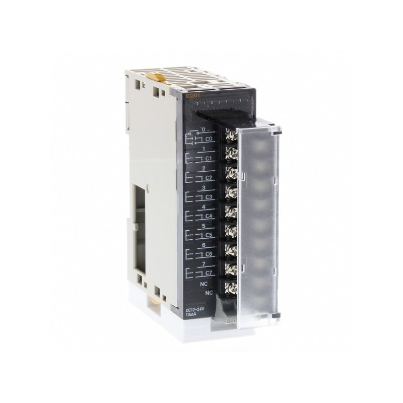 CJ1W-ID201 Omron I/O Unit, digital input module, 8-point, 18-point detachable terminal block (M3) connection, 10 mA at 24/DC