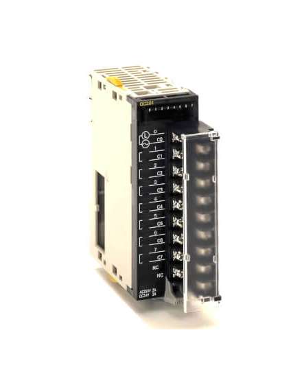 CJ1W-OC201 Omron Digital output unit, 8 x relay outputs, 250 VAC/24 VDC, 2 A max, independent commons, screw terminal