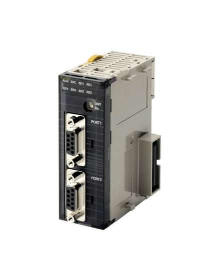 CJ1W-SCU22 Omron Serial high-speed communication unit, 2x RS-232C ports, Protocol Macro, Host Link, 1:N NT Link, No protocol, Serial Gateway (CompoWay/F, MODBUS-RTU, MODBUS-ASCII, Host Link), MODBUS RTU Slave, up to 230 kbps
