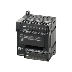 CP1E-E14SDR-A Omron PLC, 100-240 VAC supply, 8 x 24 VDC inputs, 6 x relay outputs 2 A, 2K steps program + 2K words data memory, no expandability