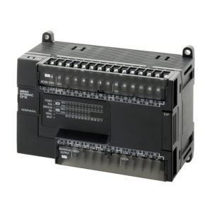 CP1E-E40SDR-A Omron PLC, 100-240 VAC supply, 24 x 24 VDC inputs, 16 x relay outputs 2 A, 2K steps program + 2K words data memory