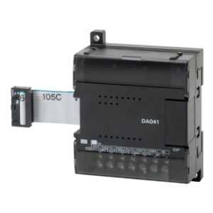 CP1W-DA041 Omron I/O expansion unit, 4 x analog outputs 0 to 5 V, 1 to 5 V, 0 to 10 V, -10 to 10 V, 0 to 20 mA, 4 to 20 mA, resolution 1:6000