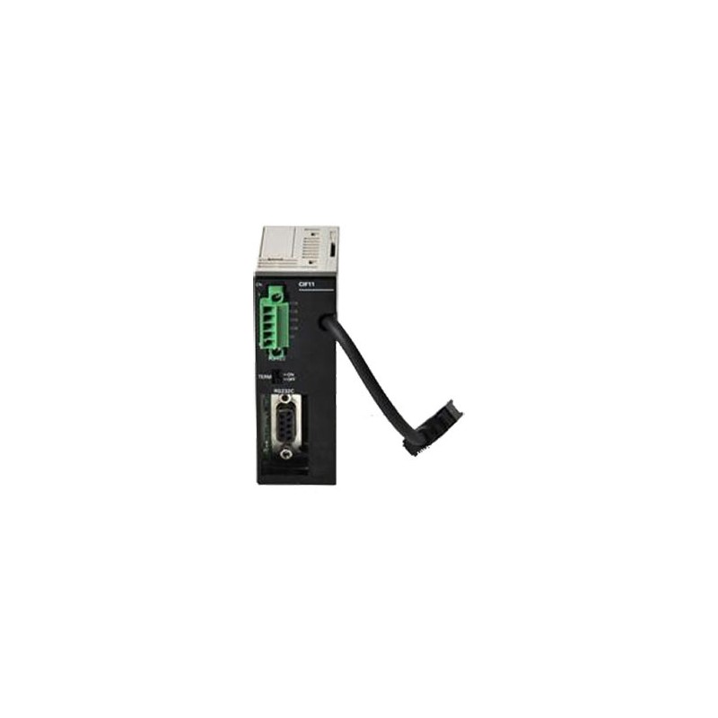 CPM2C-CIF11 Omron RS422 adaptor unit, converts peripheral port to RS422 and RS-232C port, DIN rail mounting, 0.2m cable