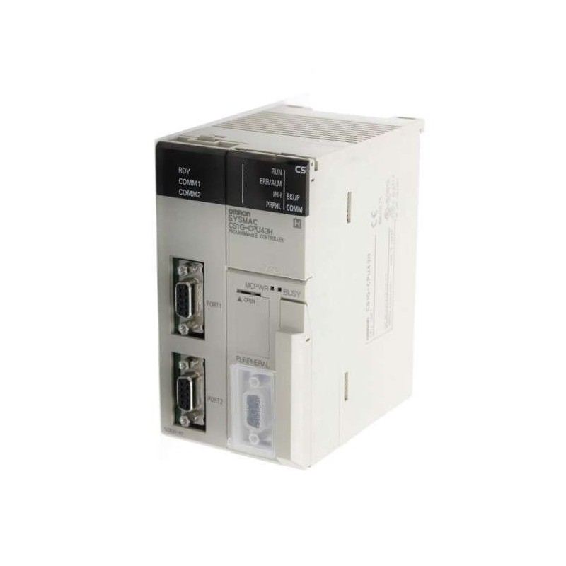 CS1G-CPU43H Omron CS1 Series Micro Programmable Logic Controller CPU Module for Basic Systems, USB+RS-232C, 20K steps, 64K words, 960 bits (up to 2 expansion racks), 5/DC 0.78A