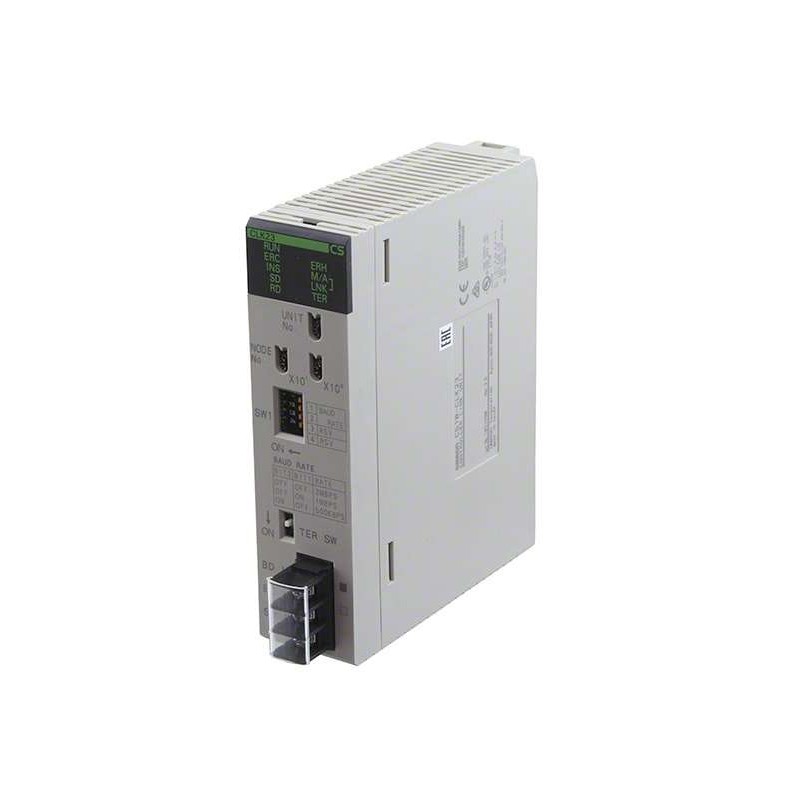 CS1W-CLK23 Omron controller link module, unit version 2.0, wired (shielded twisted-pair) cable, data links/message service communication, no duplex support, 330mA max at 5/DC