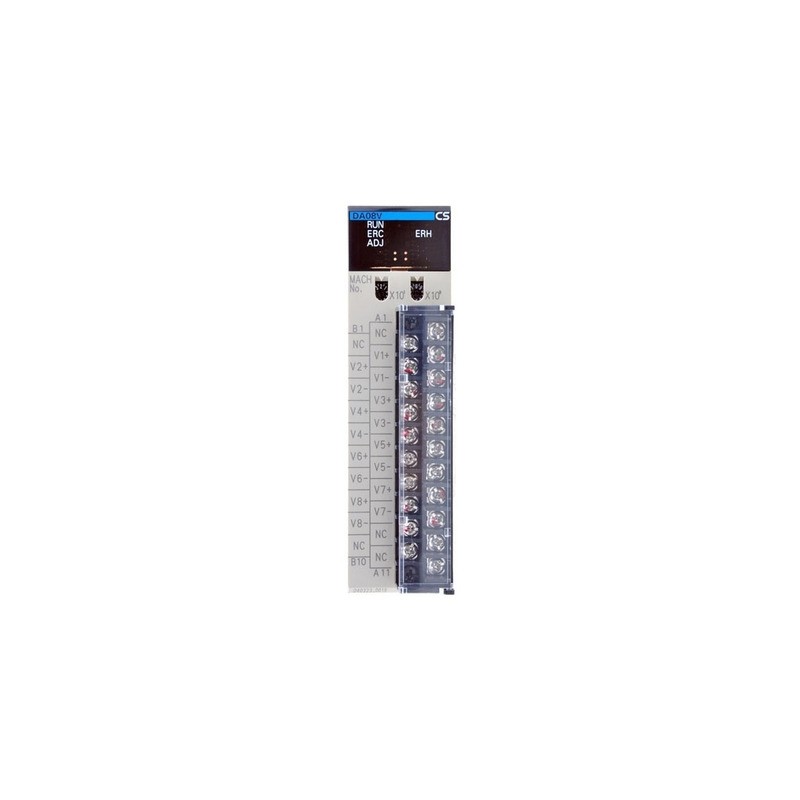CS1W-DA08V Omron Analog Output Module, 8-points at 1/4000 resolution, 1.0 ms/pt max, 21-point detachable terminal block (M3) connection, 4-20mA