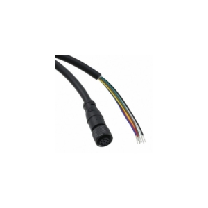 D40ML-CBL-M12-10M Omron Quick Disconnect Cable, 8-pin M12 to Flying Leads, PVC Jacket, 10 Meter Length