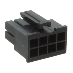 10132445-08LF Amphenol Pwr 3.0 HCC, Dual Row, Receptacle Housing, 8 Positions, Black Color, Nylon 66, GW Compatible.