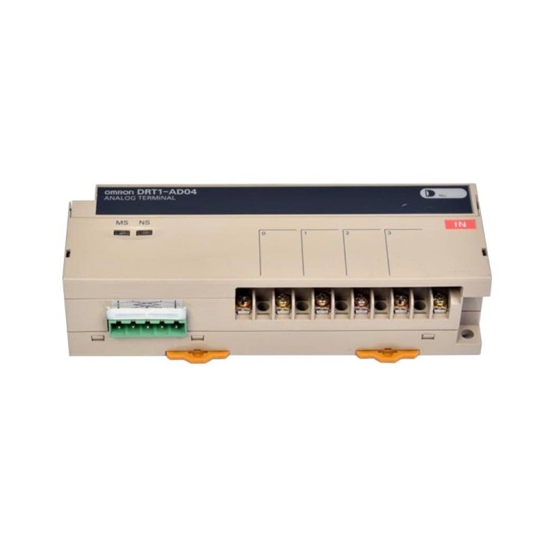 DRT1-AD04 Omron I/O Interface Converts Analog Input Data into Binary Data. Four inputs available. High resolution of 1/6000