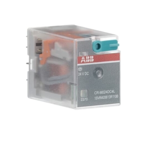 1SVR405613R1100 ABB - CR-M024DC4L CR-M024DC4L Pluggable interface relay 4c/o, A1-A2=24VDC, 250V/6A, LED