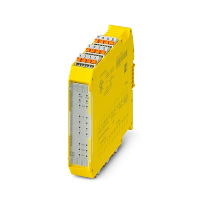 1105523 Phoenix Contact - PSR-M-EF8-SDI8-SDO2-DO2-PI Safe extension module with 8 safe inputs and 2 safe outputs, 2 reset inputs, 2 signal outputs, 4 clock outputs, TBUS interface, up to SIL 3, Cat. 4/PL e, pluggable Push-in terminal block, TBUS connector included