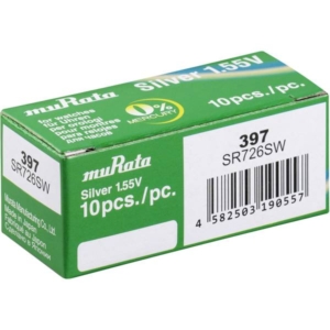 248404 Murata Murata SR726SWPBWW Button cell battery 397 Silver oxide 35 mAh 1.55 V 10 pcs.