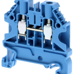 XW5T-S4.0-1.1-1BL Omron Omron DIN rail terminal block, Blue, Single level, 30 (UL) A, 32 (IEC) A