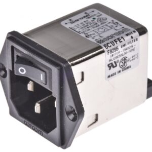 2-1609113-4 TE Connectivity Multi-Function Inlet Filters, Power Entry Module, None Input, SPST, Complete Shield, Shrouded Output, Vertical, 6A Current Rating, Corcom CU; Alias: 6CUFE1 6CUFE1=F8295