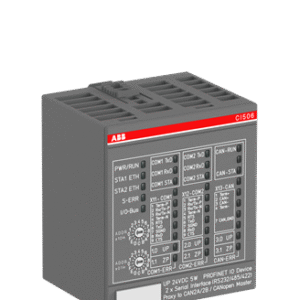 1SAP221500R0001 ABB - CI506-PNIO Interface module. PROFINET IO RT device. Gateway module. 2 serial interfaces: RS232, RS422, RS485. 1 CANopen master interface (CI506-PNIO)