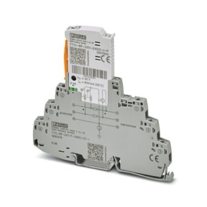1065319 Phoenix Contact - TTC-6P-2X1-F-24DC-UT-I Surge protection, consisting of protective plug and base element, with integrated status indicator for two signal wires with common reference potential, e.g., Digital IN/OUT. Indirect grounding via gas-filled surge arrester.