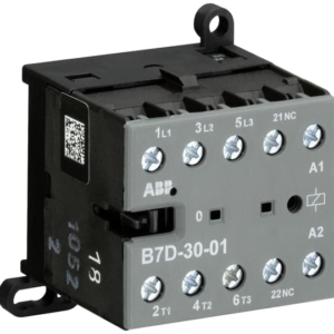 GJL1317001R0011 ABB - B7D-30-01-01 B7D-30-01-01 Mini Contactor 24 V DC - 3 NO - 0 NC - Screw Terminals