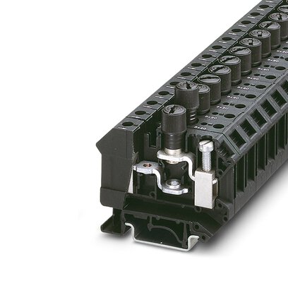 3005109 Phoenix Contact - UK 10-DREHSI (5X20) Fuse terminal block for cartridge fuse insert, cross section: 0.5 - 16 mm2, AWG: 24 - 6, width: 12 mm, color: black