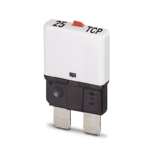 0700025 Phoenix Contact - TCP 25/DC32V Thermal device circuit breaker, number of positions: 1, nominal current: 25 A, nom. voltage: 32 V, fuse type: Slow-blow, fuse type: Automatic device, mounting type: on base element, Color: white