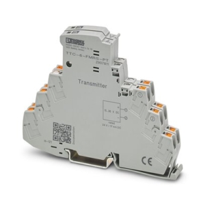 2907811 Phoenix Contact - TTC-6-FMRS-PT Module set for the optical monitoring and floating remote signaling of adjacent surge protective devices in the TERMITRAB complete or CLIXTRAB product family. Suitable for directly grounded DIN rails.