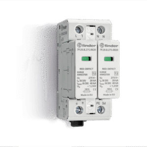 7P.27.8.275.0020 Finder Surge arrester 7P.27.8.275.0020, 1 phase, max 40kA SERIES 7P 7P