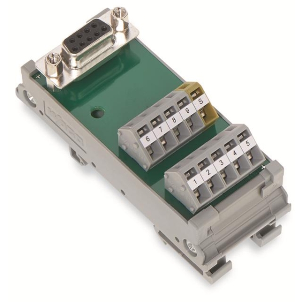 289-575 Wago Interface module with solder pin 9-pin female connector ...